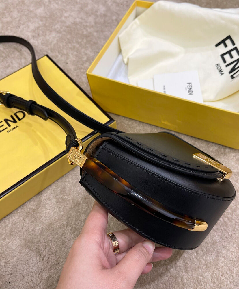 Fendi Moonlight Iconic FF Handbag 8BT346 Black